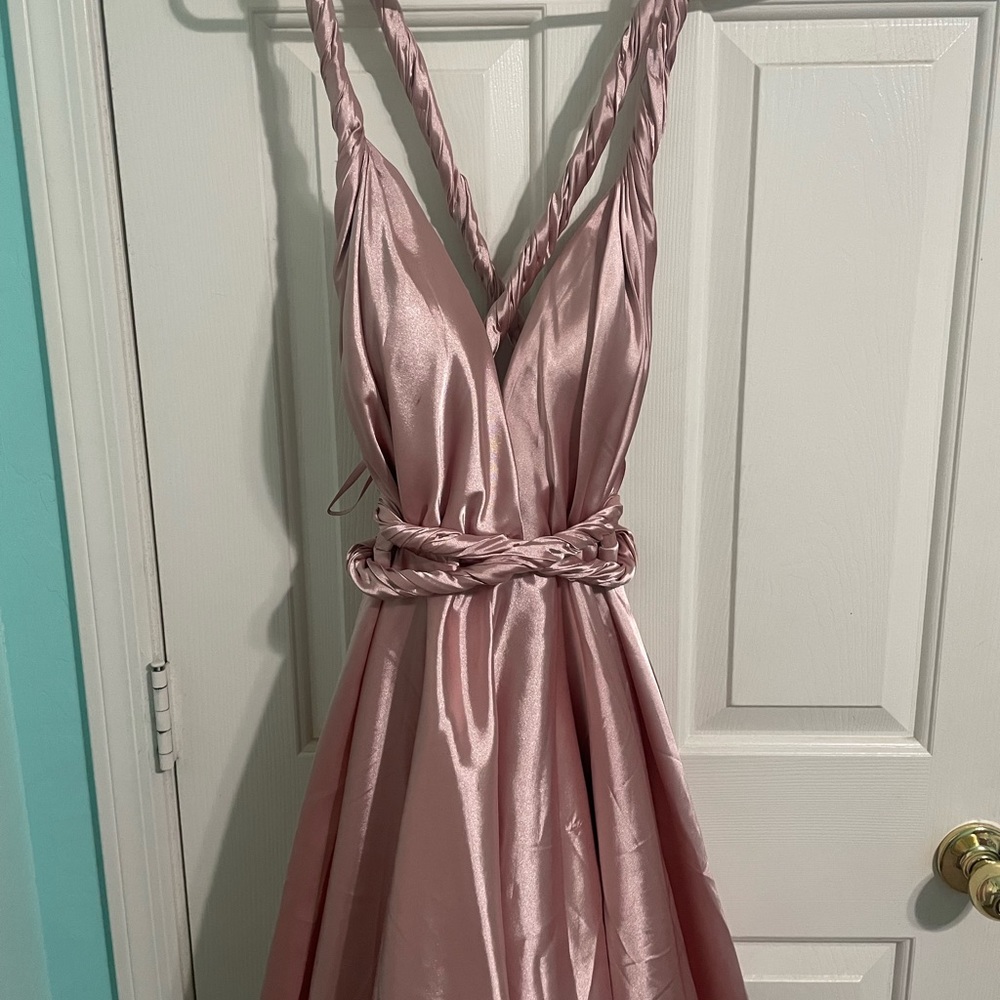 silk homecoming dress